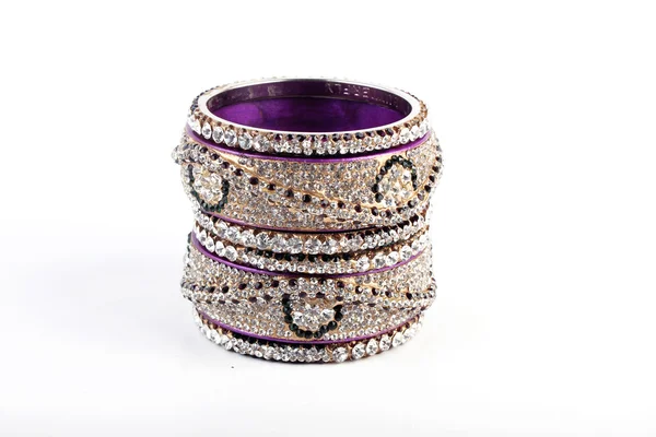 Bellissimi e molto attraenti Bangles. Bracciale indiano — Foto Stock