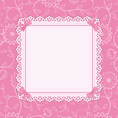 süs çiçek geçmişi olan Pink Çerçeve