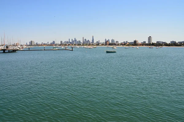 Vistas de Port Phillip Bay en Australia Melbourne — Foto de Stock