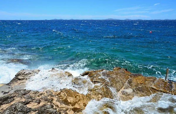 Chorwackie Wybrzeże Pobliżu Tribunj Chorwacja Morze Adriatyk — Zdjęcie stockowe