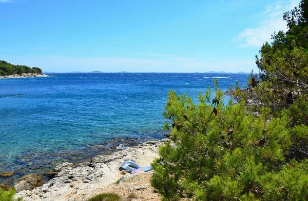 Kroatische Küste Bei Tribunj Kroatien Meer Adria — Stockfoto