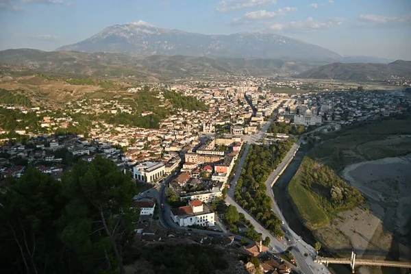 Histórica Ciudad Berat Ciudad Las Mil Ventanas Albania —  Fotos de Stock