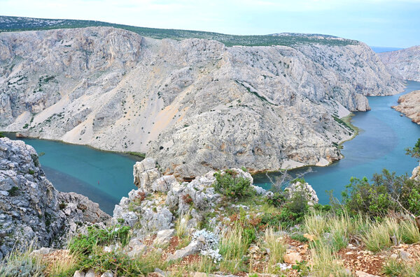 Canyon  Zrmanja in northerm Dalmatia - Croatia