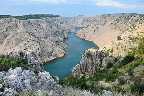 Kanyon zrmanja northerm Dalmaçya - Hırvatistan — Stok fotoğraf