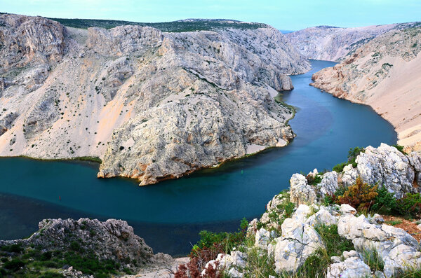 Canyon  Zrmanja in northerm Dalmatia - Croatia