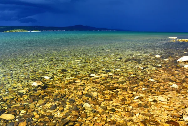 Sea bay before storm - Croatia — Stock Photo, Image