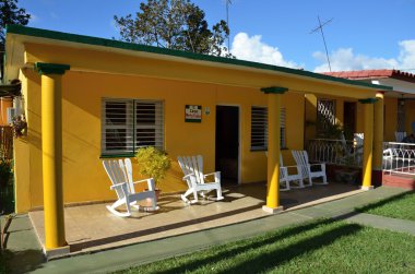 Renkler Karayip Adaları için tipik bir ev