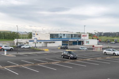 Reykjavik, İzlanda - 21 Haziran 2020: Reykjavik Otobüs Terminali.