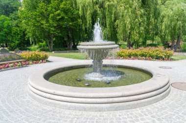 Fountain located at Gdansk Orunia Park, Poland.