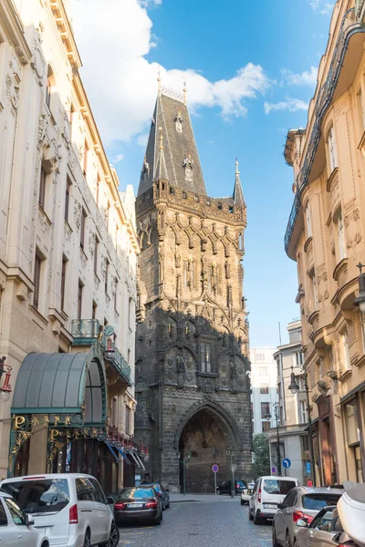 Prague Czech Republic July 2020 Powder Tower Powder Gate Czech — Stock Photo, Image