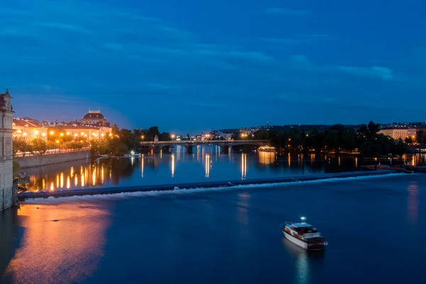 捷克共和国布拉格 2020年7月9日 布拉格Vltava河全景 — 图库照片