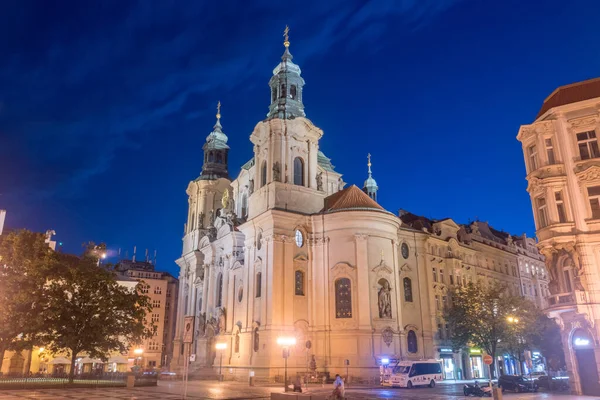 Praga Repubblica Ceca Luglio 2020 Chiesa San Nicola Kostel Svateho — Foto Stock