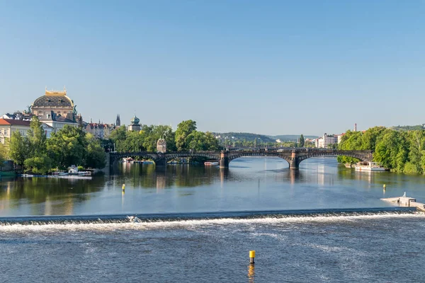 Більшість Легіїв Історичний Міст Через Влтаву Празі Чехія — стокове фото