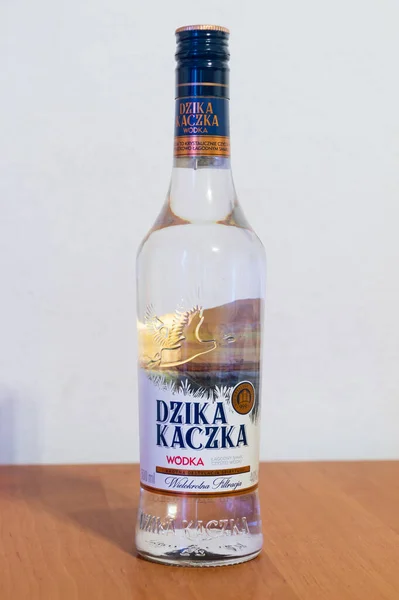 Деблин Польша Декабря 2020 Dzika Kaczka Wild Duck Vodka — стоковое фото