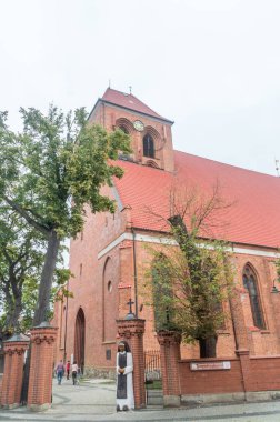 Puck, Polonya - 20 Eylül 2020: Aziz Peter ve Paul Kilisesi.