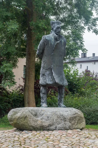 Puck Polen September 2020 Denkmal Von Antoni Abraham Polnischer Förderer — Stockfoto