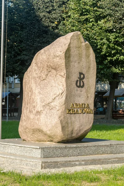 Slupsk Polonia Septiembre 2020 Monumento Ejército Del Interior Polaco Armia — Foto de Stock