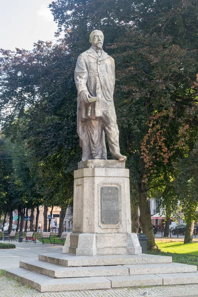 Slupsk Poland Вересня 2020 Statue Henryk Adam Aleksander Pius Sienkiewicz — стокове фото