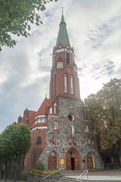 Sopot Polonia Ottobre 2020 Chiesa San Giorgio Santuario Sant Adalberto — Foto Stock
