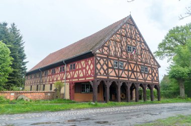 Trutnowy, Polonya - 16 Mayıs 2021: Mennonite Evi.