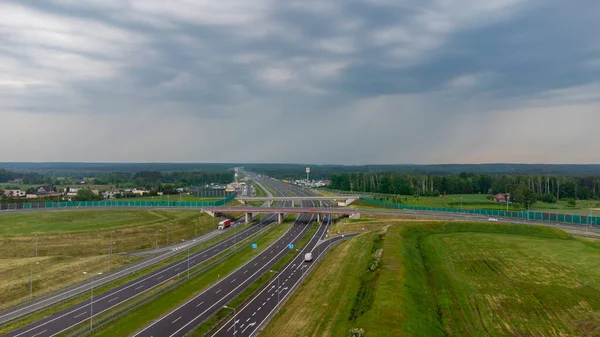 Zory Poland 2021年6月5日 A1号公路航行图 正式命名为Amber Highway Amber Highway Autostrada Bursztynowa — 图库照片