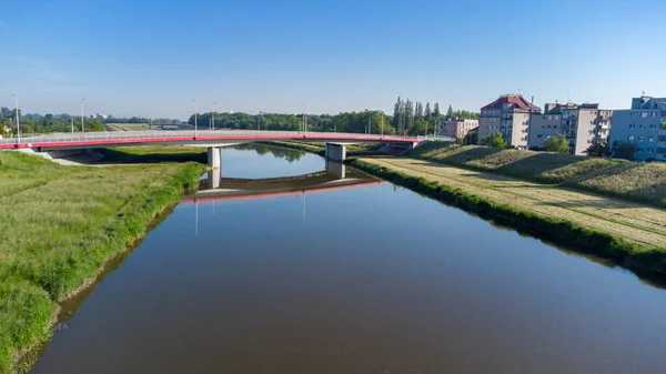 Opole Polonia Junio 2021 Puente Sobre Canal Ulgi — Foto de Stock