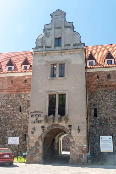 Bytow Poland May 2021 Restaurant Hotel Bytow Castle Gothic Teutonic — Stock Photo, Image