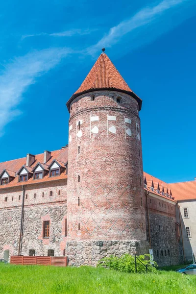 Tower Castle Gothic Teutonic Castle Former Stronghold Pomeranian Dukes Sunny —  Fotos de Stock