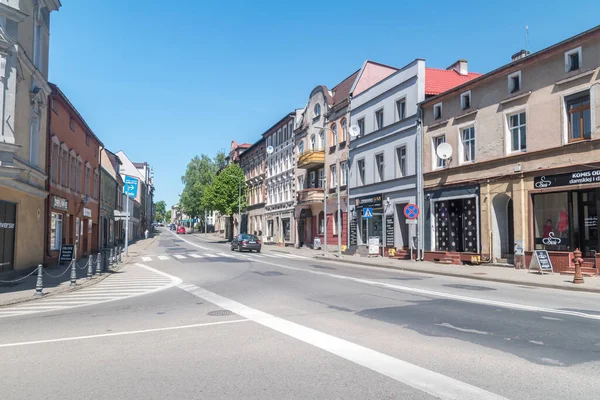 Bytow Poland May 2021 Street City Center Bytow — Stock Photo, Image