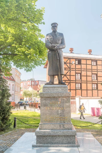 Stettin Polen Mai 2021 Denkmal Von Joseph Pilsudski — Stockfoto