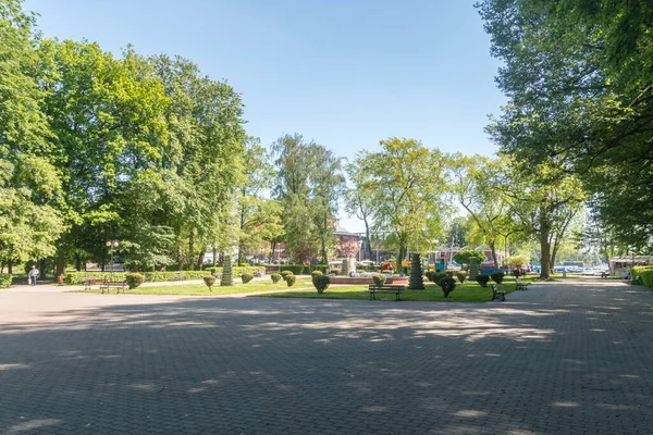 Stadtpark Der Nähe Des Trzesiecko Sees Stettin — Stockfoto