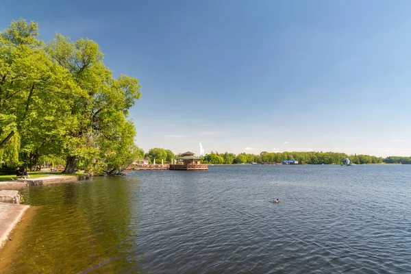 Szczecinek Poland May 2021 Landscape View Trzesiecko Lake — Stock Photo, Image