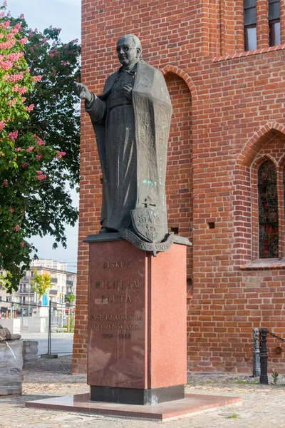 Gorzow Wielkopolski Polônia Junho 2021 Monumento Bispo Wilhelm Pluta Monumento — Fotografia de Stock