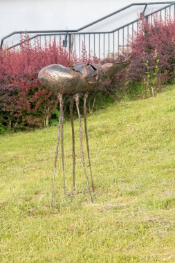 Gorzow Wielkopolski, Polonya - 1 Haziran 2021: Gözlem Kulesi yakınında sanat.