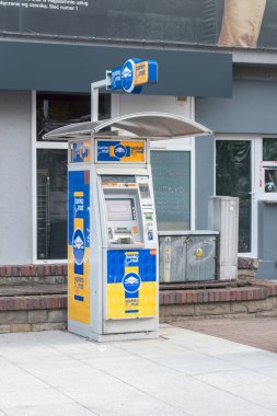 Gorzow Wielkopolski, Polonya - 1 Haziran 2021: Euronet ATM 'si.