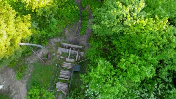 Top View Tripoint Slovakia Czech Republic Poland Border Three Countries — Stock Video