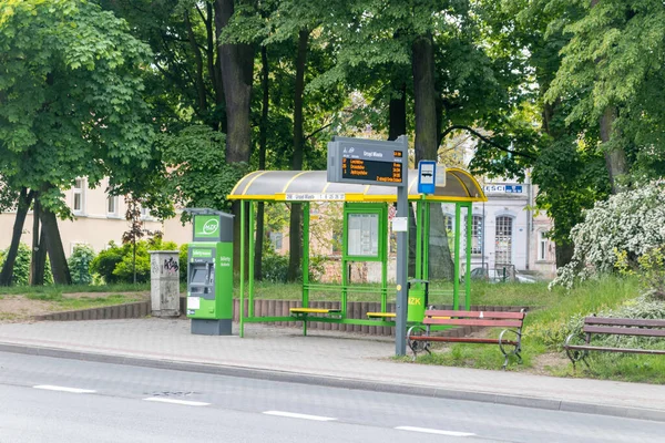Zielona Gora Poland June 2021 Bus Stop — Stock Photo, Image
