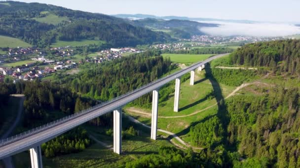 Vista Aérea Ponte Valy Ponte Mais Alta Eslováquia — Vídeo de Stock