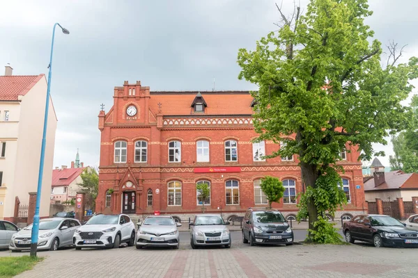 Lubin Polen Juni 2021 Postkantoor Lubin — Stockfoto