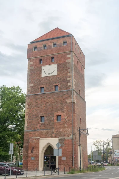 Legnica Πολωνία Ιουνίου 2021 Glogow Gate Tower — Φωτογραφία Αρχείου