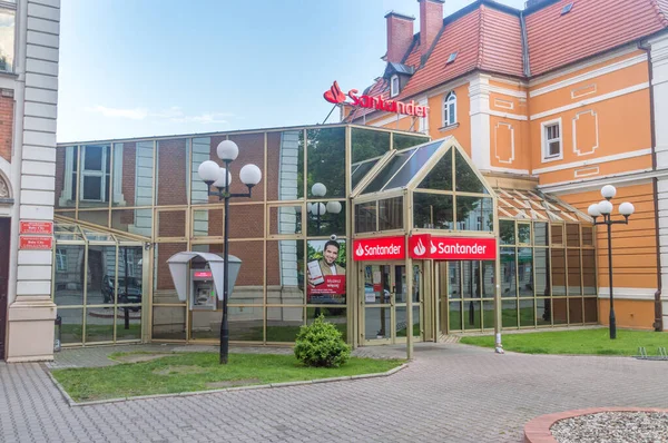 Zgorzelec Polonya Haziran 2021 Santander Bank Eski Bank Zachodni Bzwbk — Stok fotoğraf