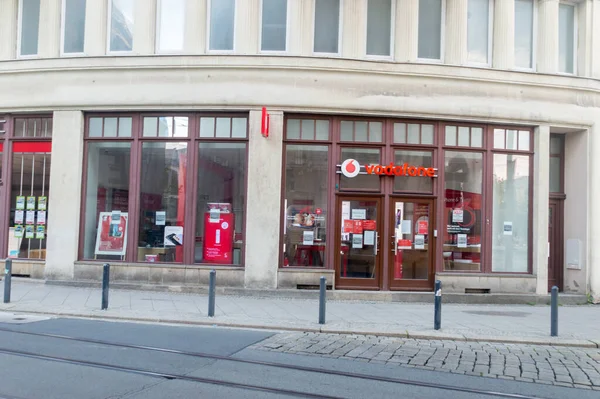 Gorlitz Alemania Junio 2021 Tienda Teléfonos Móviles Vodafone Vodafone Mayor — Foto de Stock