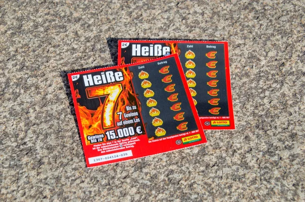 Gorlitz Allemagne Juin 2021 Allemand Lotto Cartes Gratter Loterie — Photo