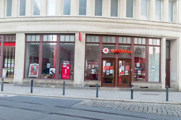Gorlitz Alemania Junio 2021 Tienda Teléfonos Móviles Vodafone Vodafone Mayor — Foto de Stock