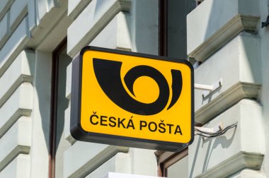 Liberec, Çek Cumhuriyeti - 2 Haziran 2021: Ceska Posta Logosu (Çek Postanesi.).