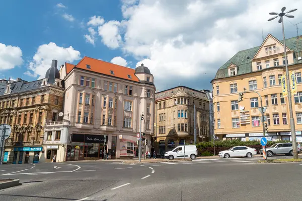 Liberec República Checa Junio 2021 Arquitectura Centro Ciudad Liberec — Foto de Stock
