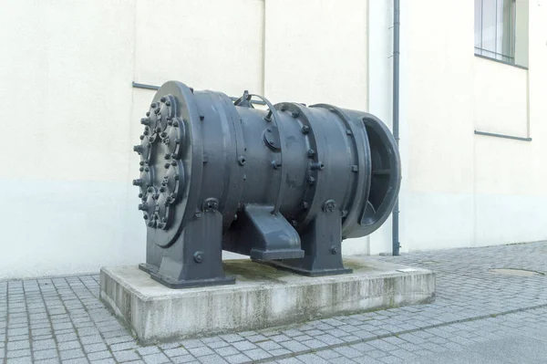 Walbrzych Poland June 2021 Reciprocating Compressor Cylinder Mine Shaft Old — Fotografia de Stock