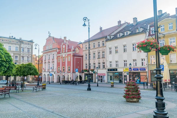 Walbrzych Polsko Června 2021 Tržní Náměstí Walbrzychu — Stock fotografie