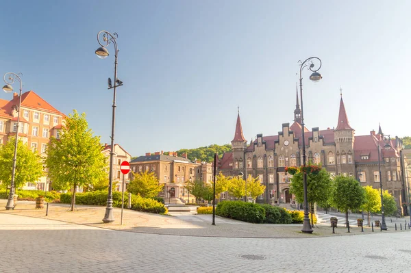 Walbrzych Pologne Juin 2021 Place Magistracki Dans Centre Ville Walbrzych — Photo