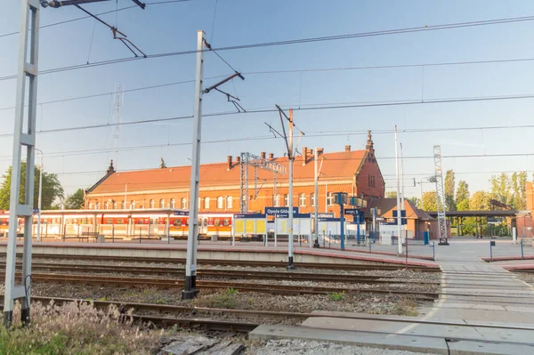 Opole Polen Juni 2021 Plattformar Vid Centralstationen Opole — Stockfoto